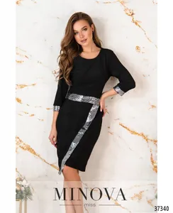 Платье 1125-черный Minova