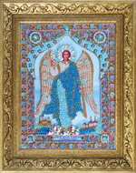 И-24а Набор для вышивания хрустальными камнями Ангел Хранитель домашнего очага (мал.)