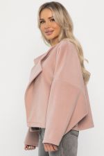 Пальто укороченное Хайт (пудра) Б14315-7М LT Collection