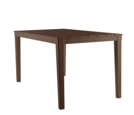 Стол пластиковый Элластик-Пласт Прованс прямоугольный (шоколад)