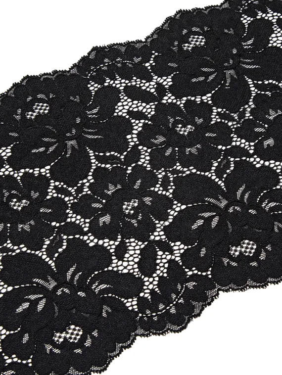 03-133 Кружево эластичное 22 см, черный