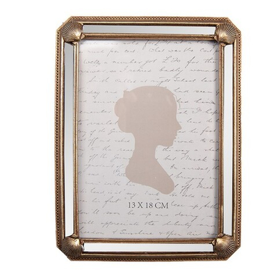 Фоторамка "Ракушки" большая 16x2x21см (Фото 13x18 см) Поликерамика,стекло