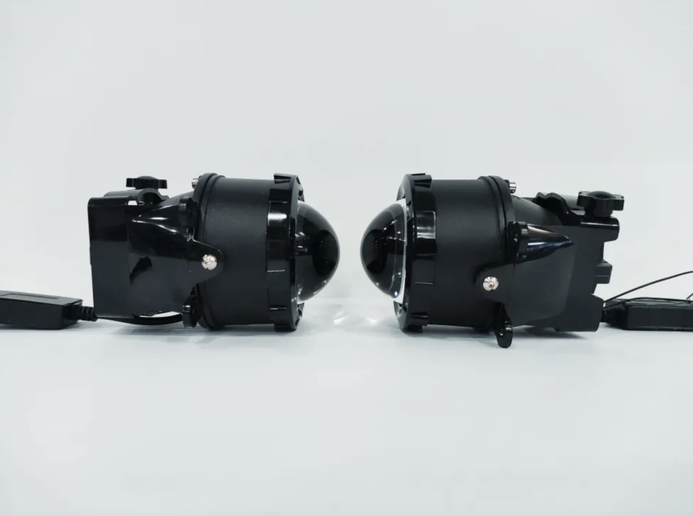 WD-024 (PRO) / ПТФ с линзами (ближний, дальний) для Citroen, Ford, Mitsubishi, Land Rover, Renault, светодиодные противотуманные фары (2 шт. / комплект)