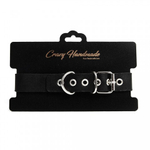 Ошейник однослойный, прямоугольной формы, чёрного цвета