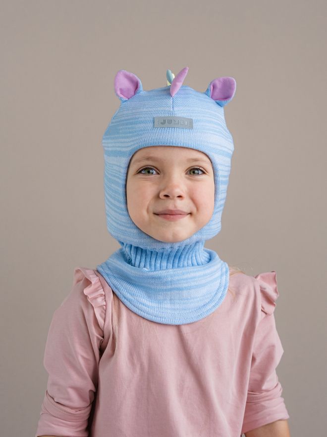 Шлем зимний вязаный (Голубое небо) UNIC