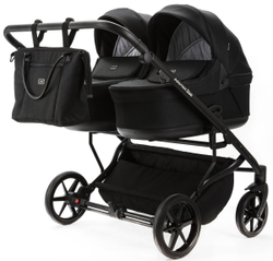 Детская коляска Adamex Leo Duo 2 в 1 TK53 TIP (ЧЕРНЫЙ)