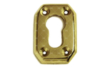 Ключевина накладка на дверь под цилиндр латунная под старину