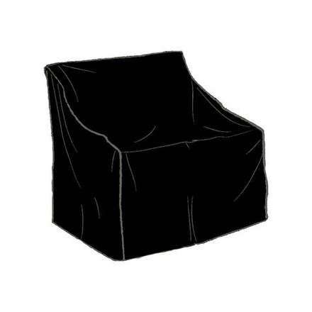 Чехол на кресло 113x83x75/58см, чехол черный, полиэстер