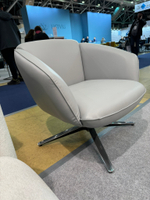 Кресло ZUCCA-R голубое LITCHI-#3