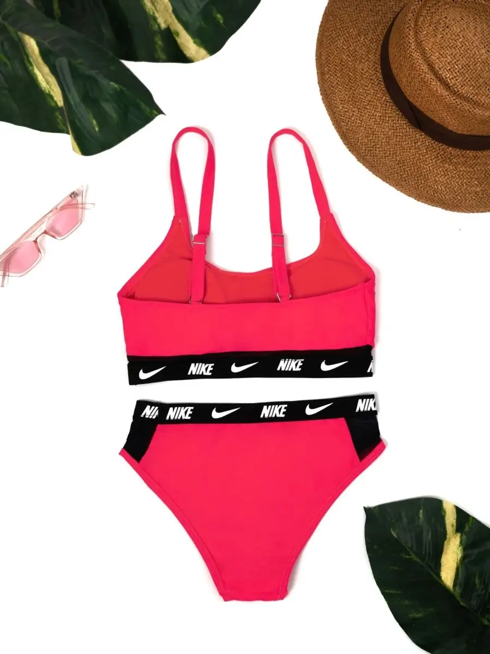 купальник раздельный спортивный с топом NIKE