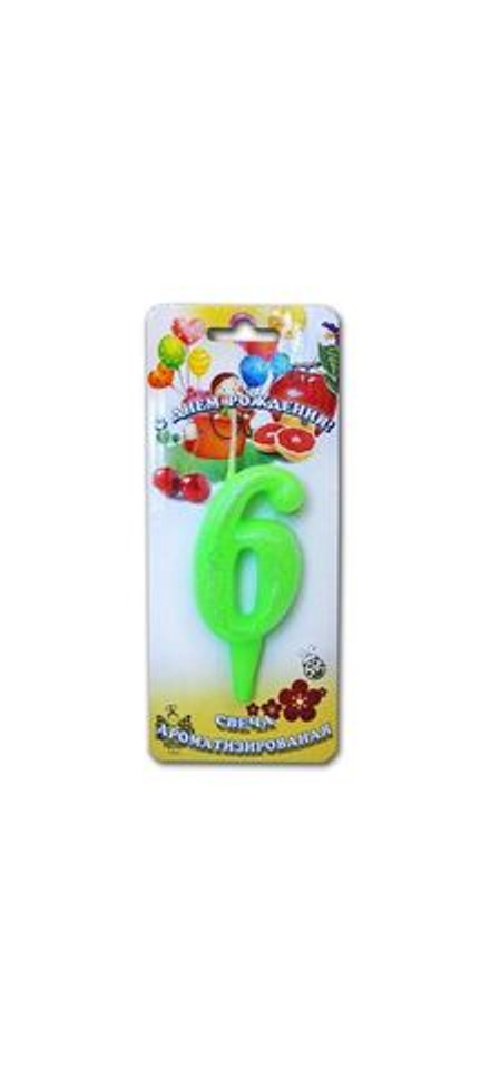 Свеча Мармеладки Цифра 6