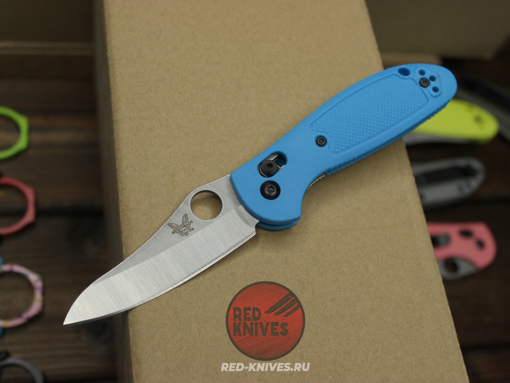 Нож Benchmade 555 Griptilian Mini - небесный нейлон, клинок стоунвош