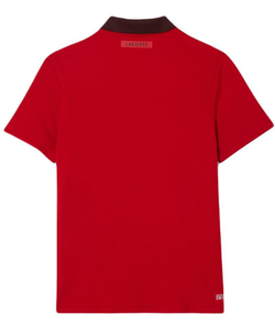 Мужское теннисное поло Lacoste Tennis x Novak Djokovic Fan Version - красный