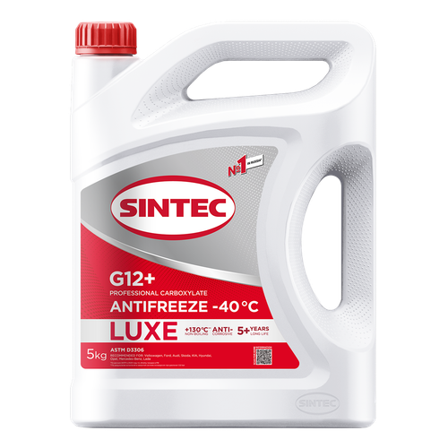 Антифриз SINTEC Luxe G12+ red -40 5кг