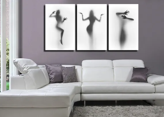 Модульная картина "Игра теней"