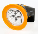 Фонарь аккумуляторный LED3804M 4LED аккум. SLA 220В пластик. черн./желт. (кор.) Ultraflash 12867