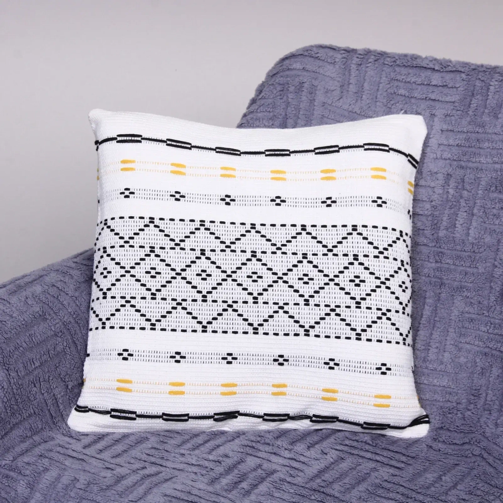 Чехол для декоративной подушки «CARNE», 43*43 см, цвет бело-чёрный