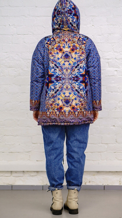 Двусторонняя куртка "Нарвские ворота", по мотивам картины «Нарвские ворота» художника Филонова