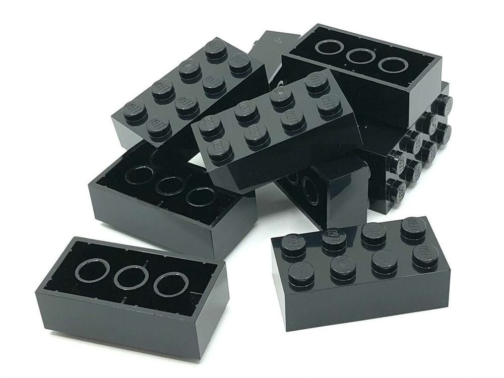 Lego Кирпич 2х4 (черный) 300126