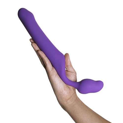 Фиолетовый безремневой страпон 17,5см Adrien Lastic Queens L