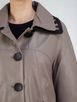 Плащ кожаный натуральный