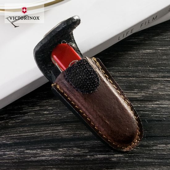 Чехол Victorinox (кожа) на ремень Мод. #4.0531 (коричневый)(22 x72 x34 мм)