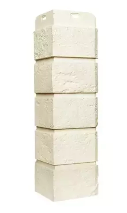 Угол наружный Grand Line Состаренный кирпич Стандарт Молочный