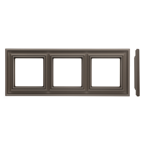 Рамка 3 поста LIREGUS RETRO K14-345-03.R/ON31 коричневая матовая