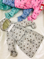 Комбинезон-трасформер детский 2в1 "Слоники" , модель: 72-18 (Rusland) (Цвет: Серый, Размер: 80)