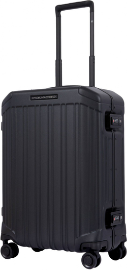 Чемодан Piquadro PQ-LM (BV4425PQLM/NO) 40x55x20см 37л. поликарбонат/натур.кожа черный матов.