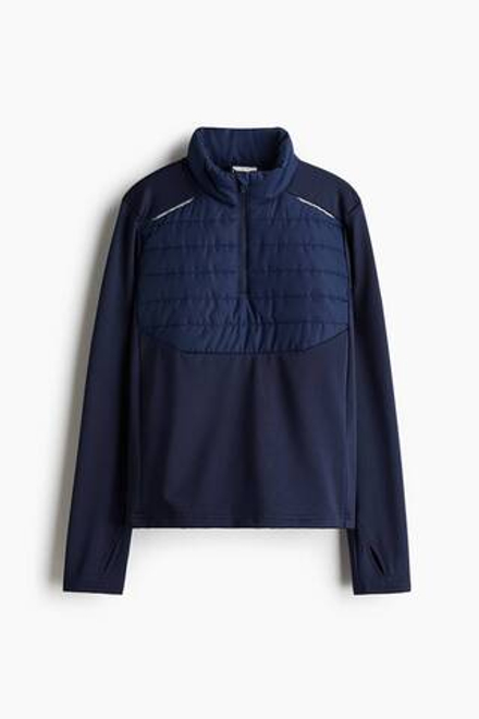 H&M Утепленный спортивный лонгслив ThermoMove, темно-синий