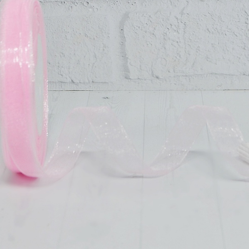 Лента органза 1,5см х 45м "светло-розовый" 1шт