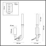 5431/2WLA ODL_EX Бра LED 2Вт 4000К 220В IP20 L-VISION
