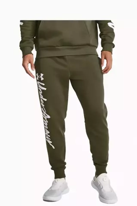 Штаны Under Armour Rival Fleece Graphic - зеленый