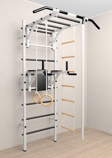 Шведская стенка Sv Sport 523 (Турник рукоход/Брусья/Канат/Кольца/Лестница)