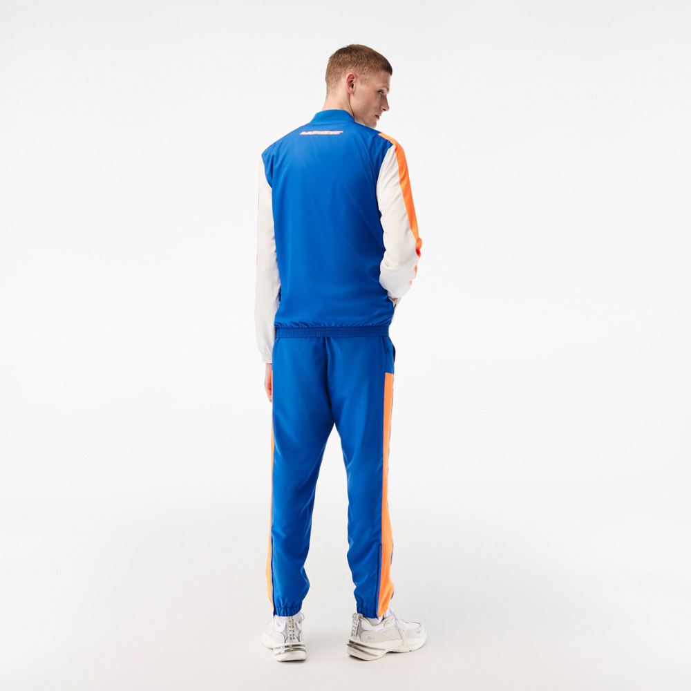 Мужские теннисные Костюмы Lacoste Tracksuit Men - Blue, Orange