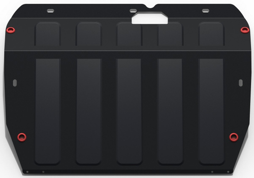 Защита картера и КПП АвтоБроня для Hyundai Santa Fe I (V - все) 2000-2006/Hyundai Santa Fe Classic (V - все) 2006-2012/JAC S1 (Rein) (V - все) 2007-2011/ТагАЗ C190 (V - все) 2011-2013, штампованная, сталь 1.8 мм, с крепежом, 111.02308.3