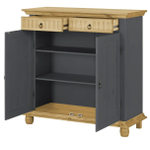 Комод Хельсинки в прихожую для обуви и вещей из сосны