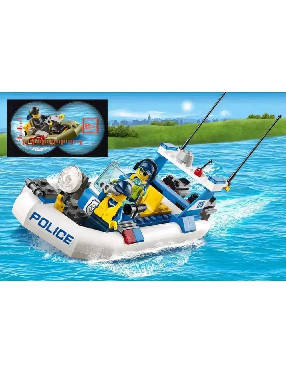 Конструктор Сити Полицейский патруль 409 деталей