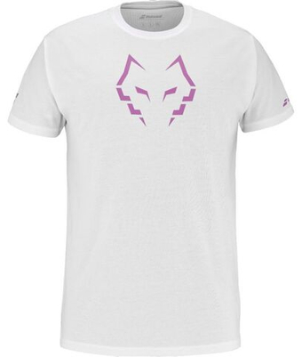 Мужская теннисная футболка Babolat Cotton Lebron - белый