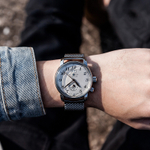 ZEPPELIN Piaget Collection 7644M 5 Quartz Movement Dual Time Zone Men"s Watches Watch 42 White Dial