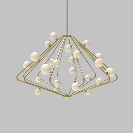 Ceiling design lamp  CHERRYBOMB CAGE CBC.26.01 by Lindsey Adelman