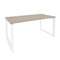 Onix Direct Стол рабочий руководителя на О-образном м/к O.MO-SRR-4.8 Дуб Аттик/Металл Белый 1580*800
