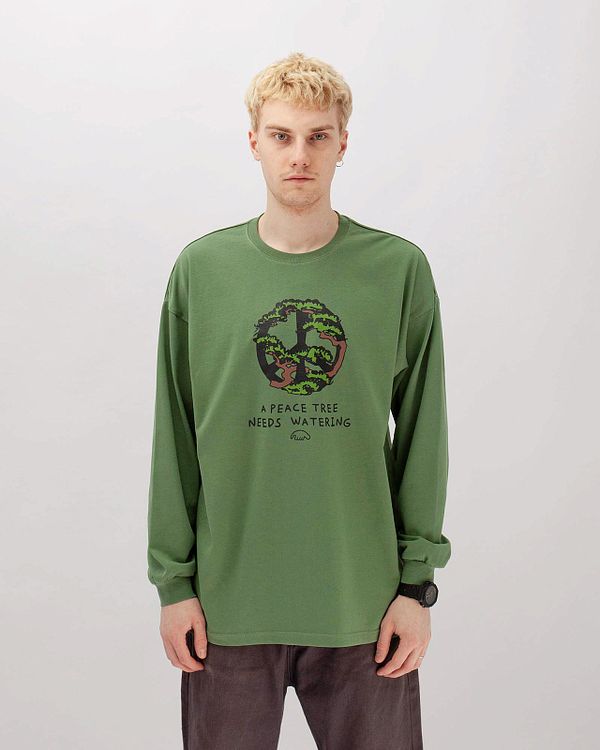 Лонгслив Peace Tree Зеленый - фото 1