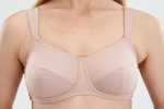 Бюстгальтер ортопедический для фиксации экзопротезов после мастэктомии Amoena Silvia бежевый, 95B