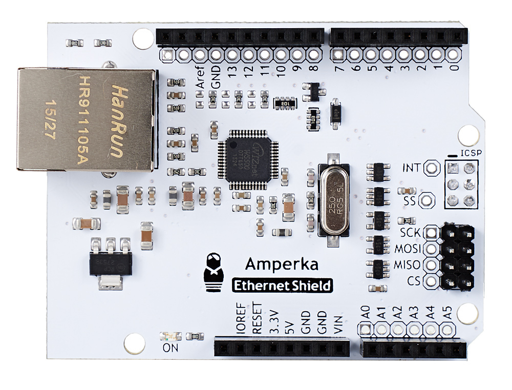 Ethernet Shield Wiznet W5500 (Амперка)