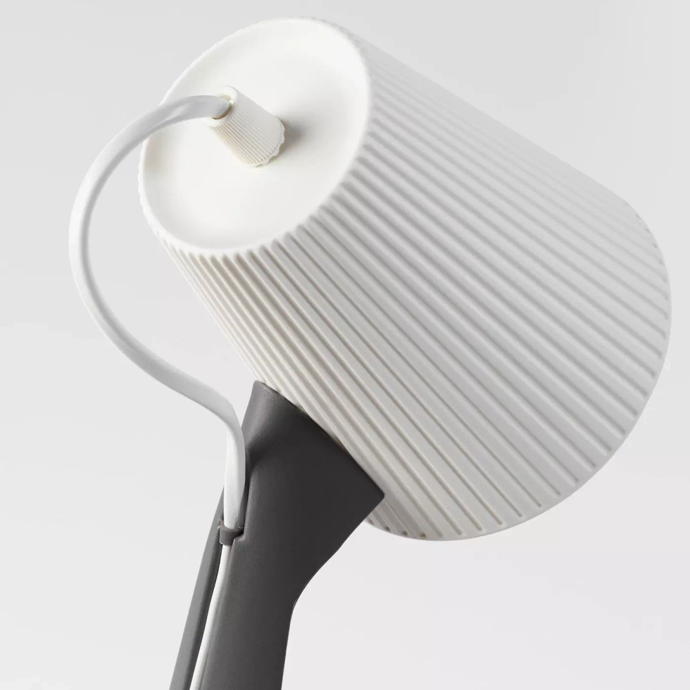 IKEA: Svallet Сваллет. Настольная лампа, темно-серый/белый 603.584.97