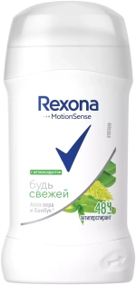 Rexona Антиперспирант MotionSense Свежесть бамбука и алоэ вера, стик, 40 мл