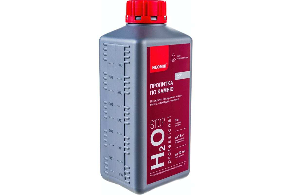 ГИДРОФОБИЗИРУЮЩИЙ ПРЕПАРАТ,КОНЦЕНТРАТ 1:2 НЕОМИД Н2О-СТОП (1Л)