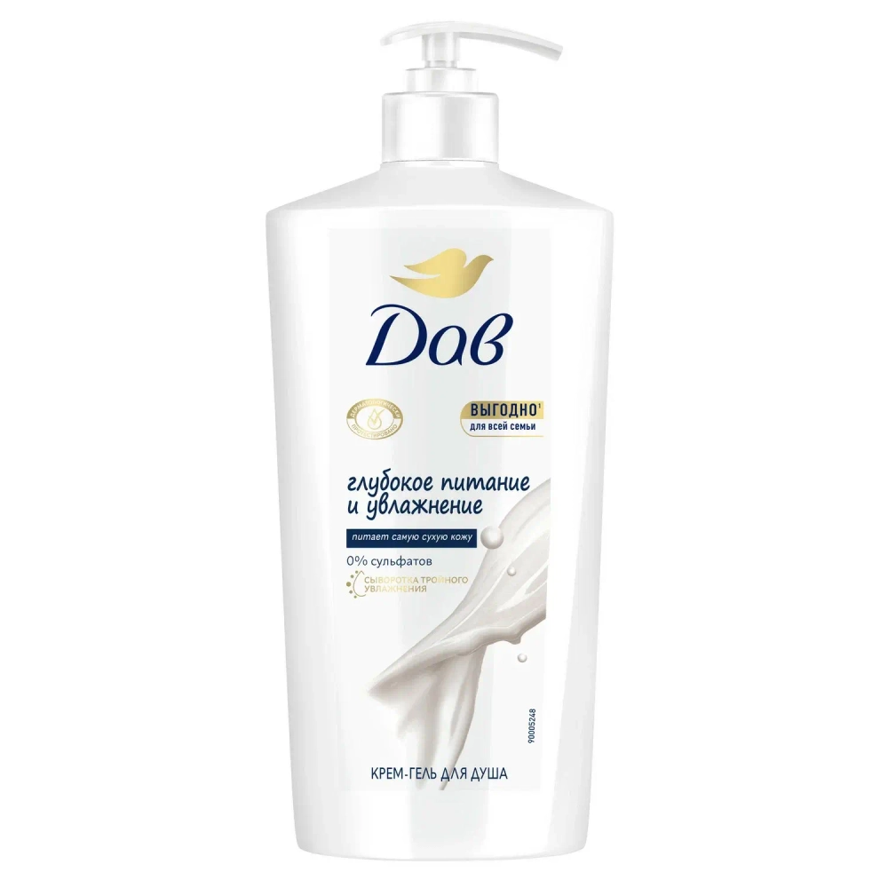 DOVE Гель для душа Глубокое питание и увлажнение, 610 мл (3750)